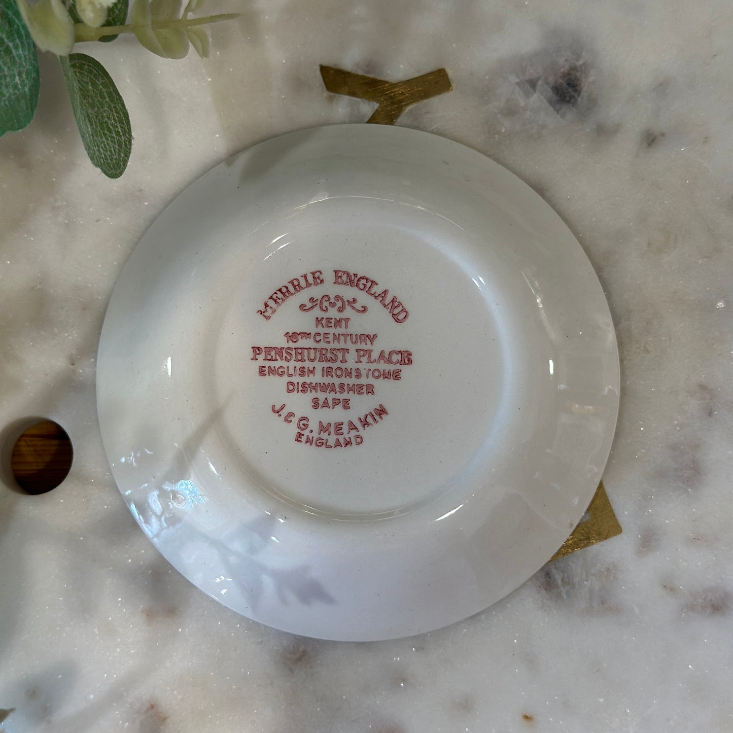 J&G Meakin Merrie England Trinket Dish - Penshurst Place