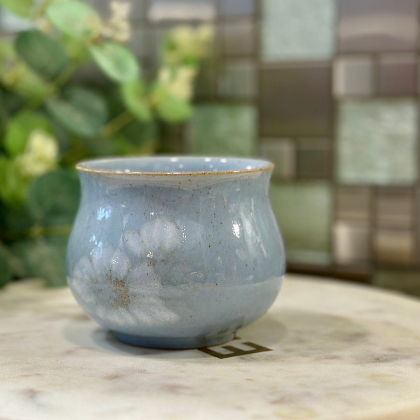 Denby Blue Dawn Sugar Bowl (Open) - Vintage Sherwood Collection