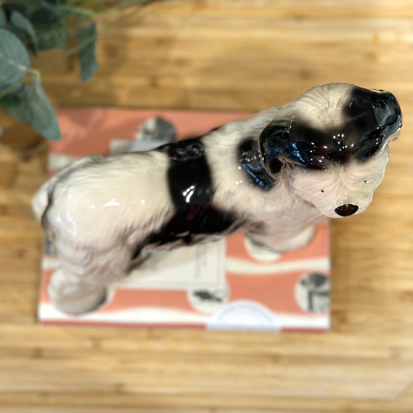 Vintage Old English Sheepdog Figurine by Melba Ware - Mid-Century Charm