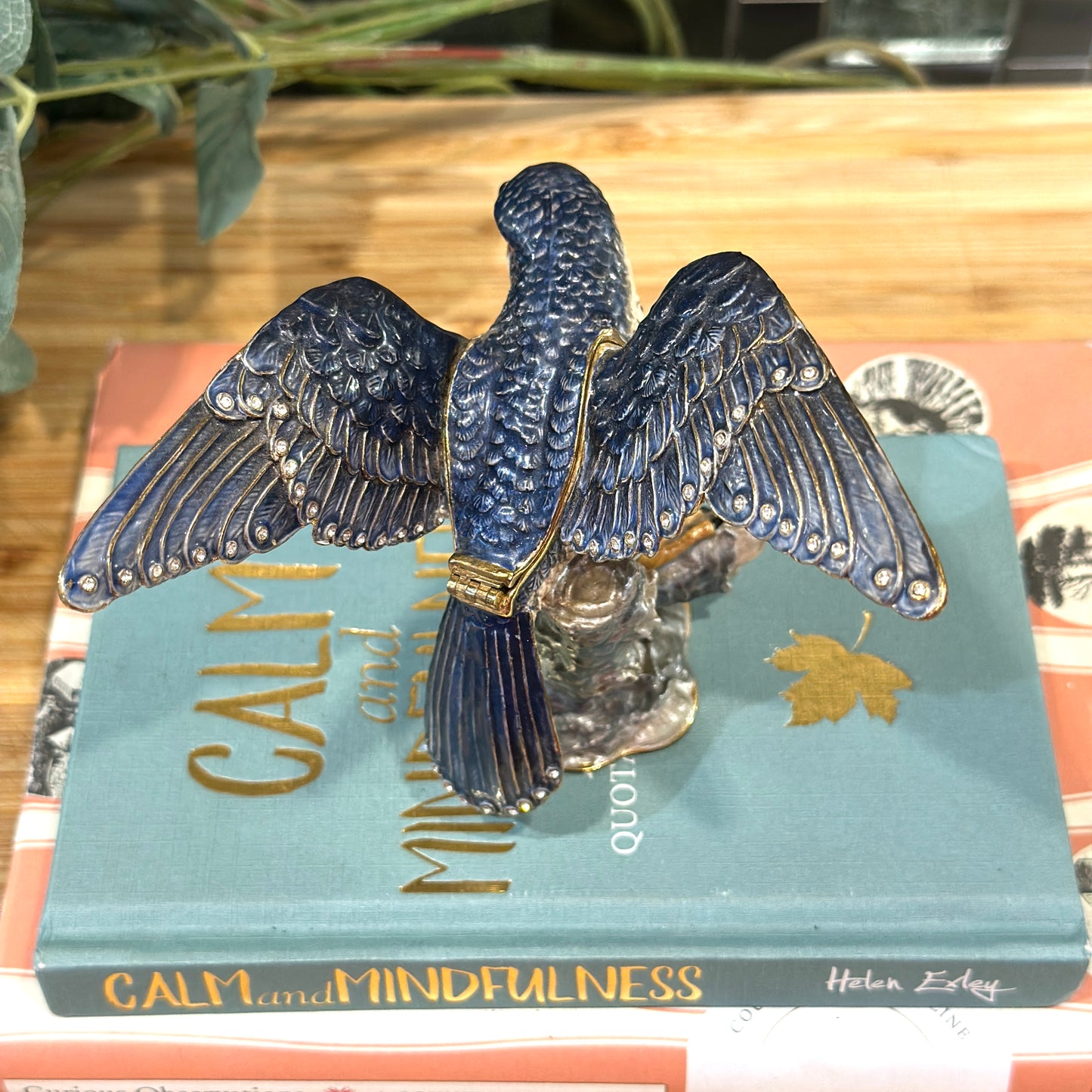 Arora Hidden Treasures Peregrine Falcon Jewelled Trinket Box