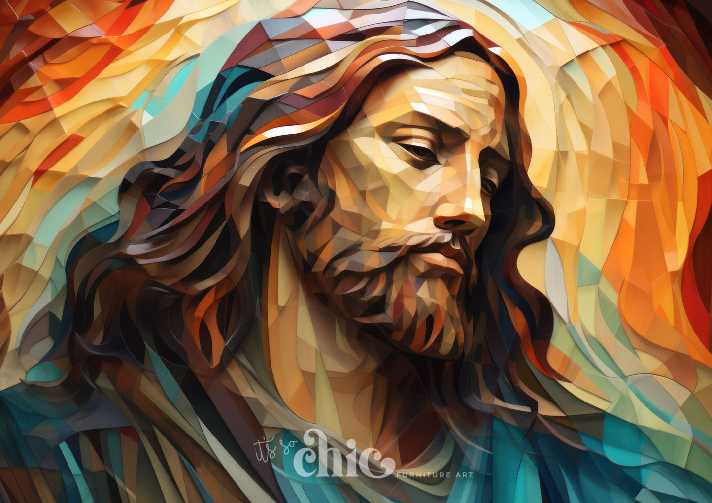 Decoupage Paper | Craft Paper | Abstract Jesus | A1/A2/A3 | It’s So Chic Furniture Art