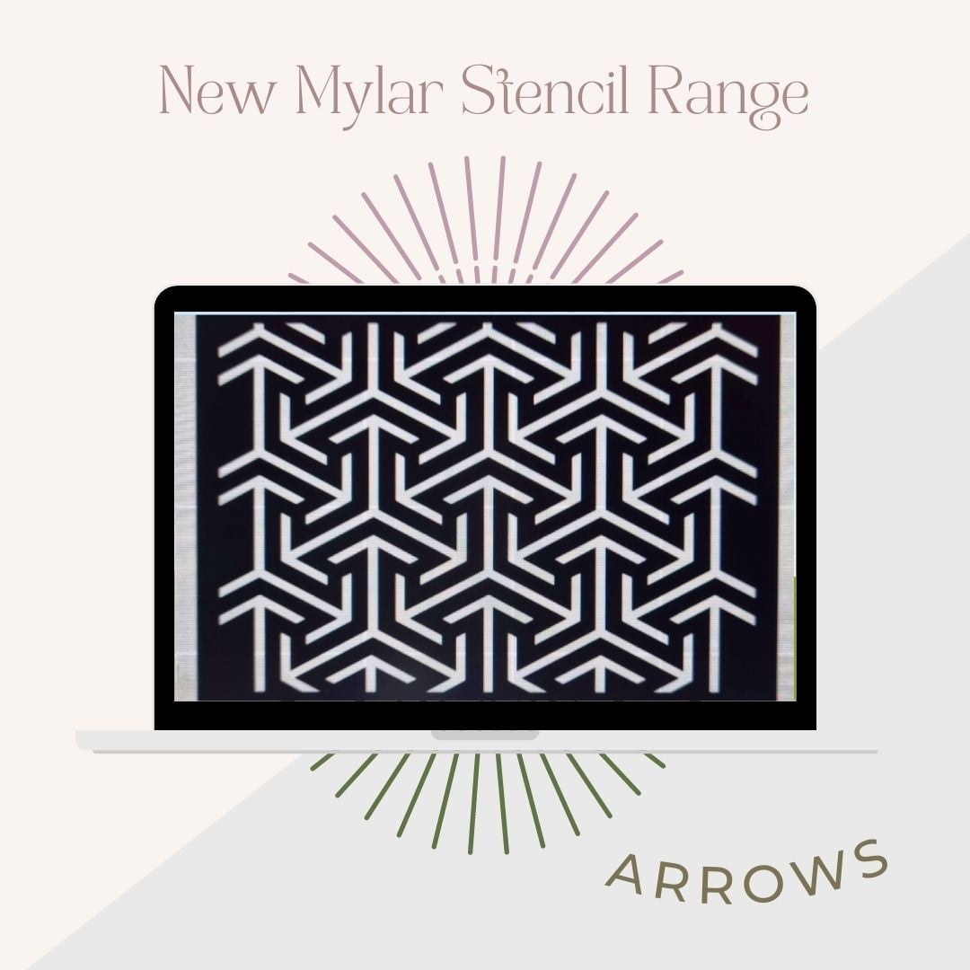 Mylar Stencils | Arrows | A4 | It’s So Chic Furniture Art