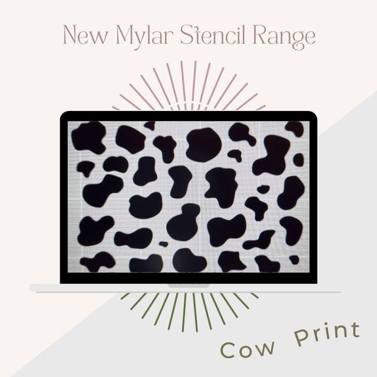 Mylar Stencils | Cow Print | A4 | It’s So Chic Furniture Art