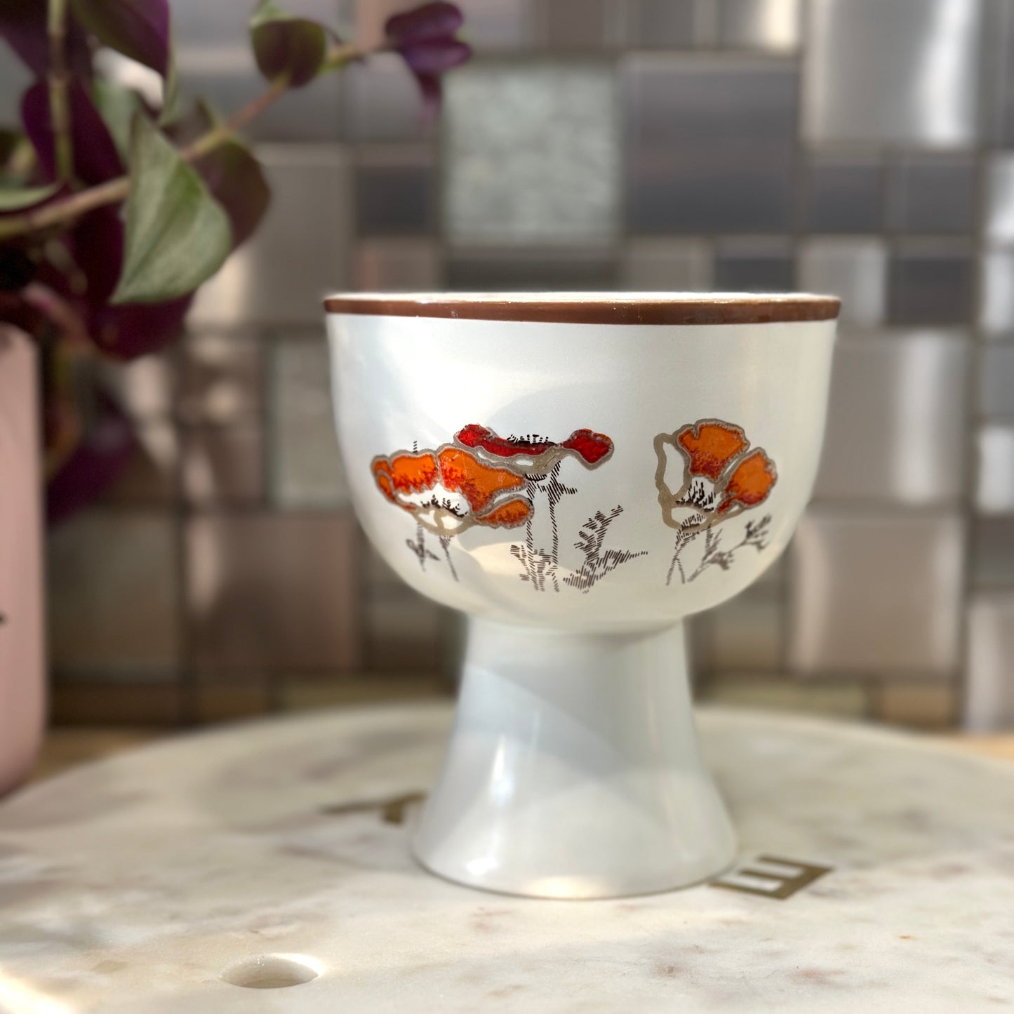 Royal Doulton Fieldflower Footed Dessert Bowl (LS1019)