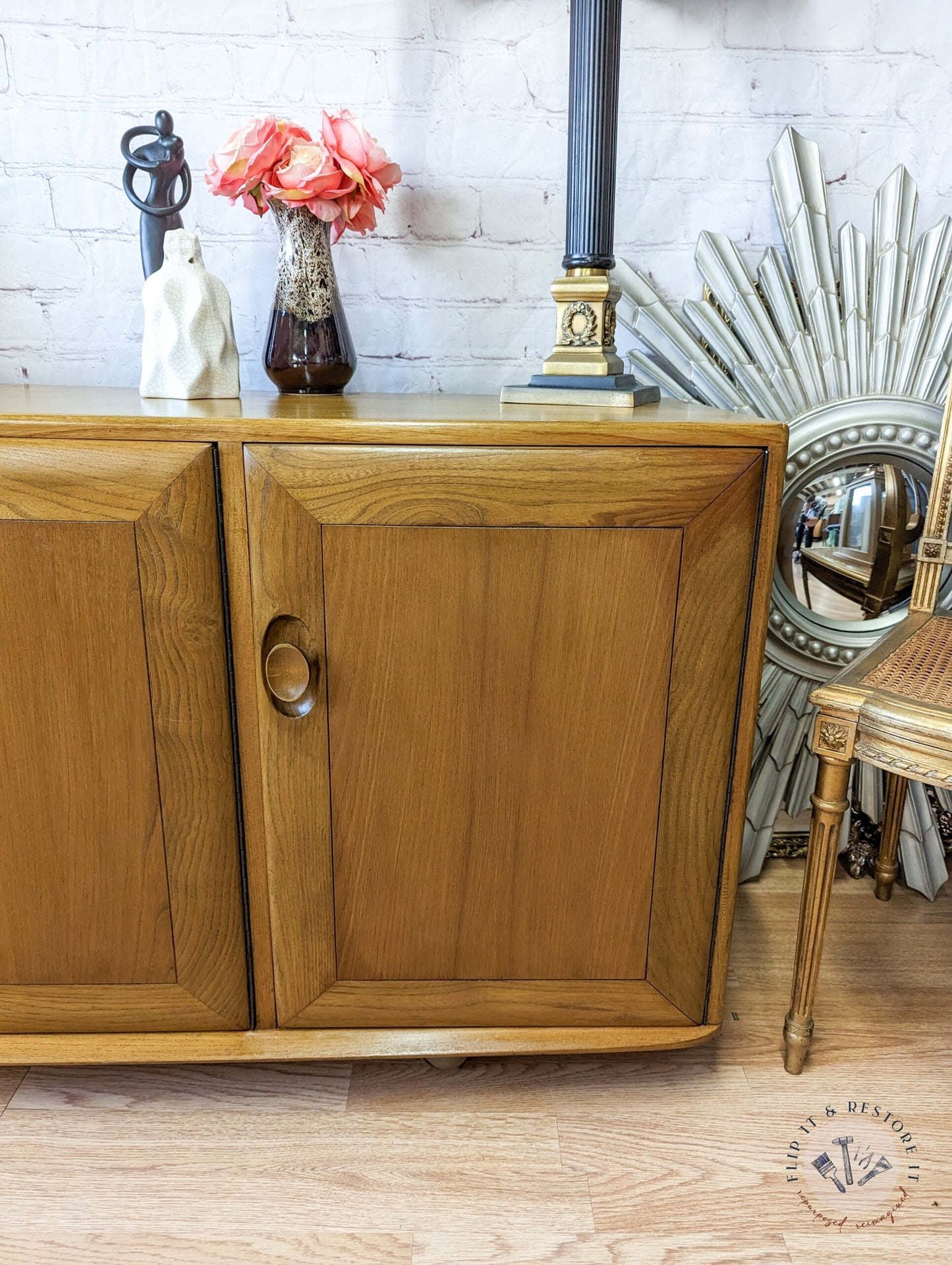 Ercol Windsor 3 Door Cabinet Base Sideboard Model 803