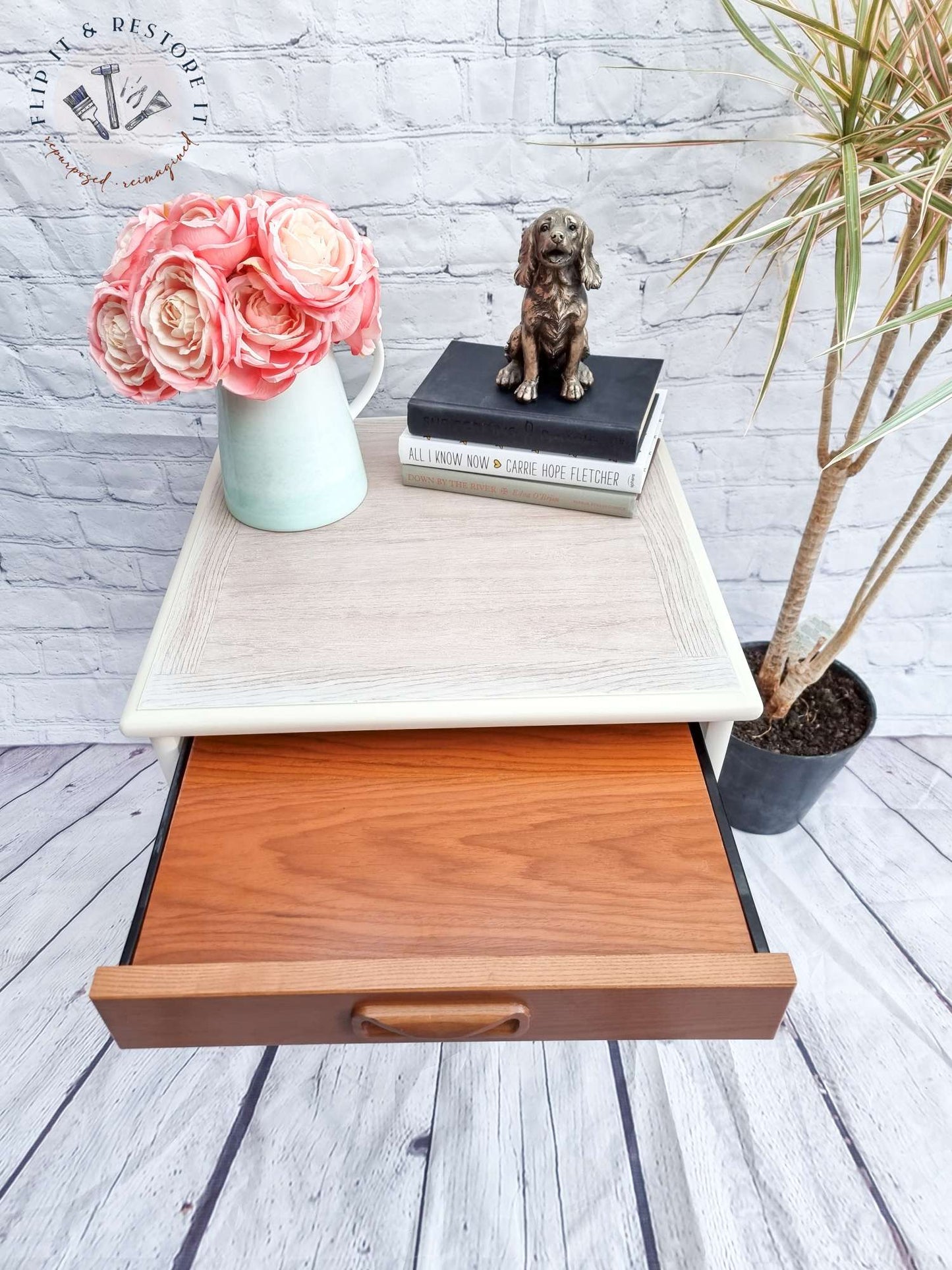 Mid Century G Plan Teak Side Table With Pull Out Shelf