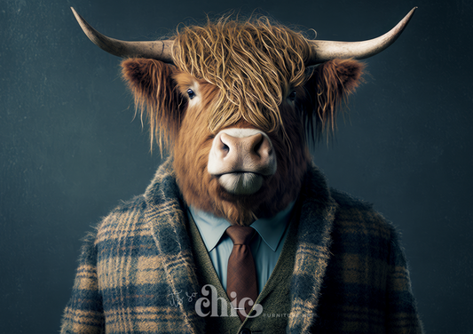 Decoupage Paper | Craft Paper | Hamish the Highland Cow | A1/A2/A3 | It’s So Chic Furniture Art