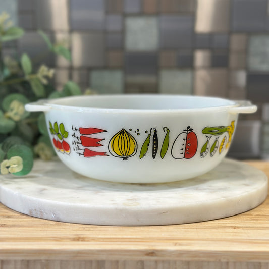 Retro JAJ Pyrex 'Harvest' Easy Grip Casserole Dish - 1960s