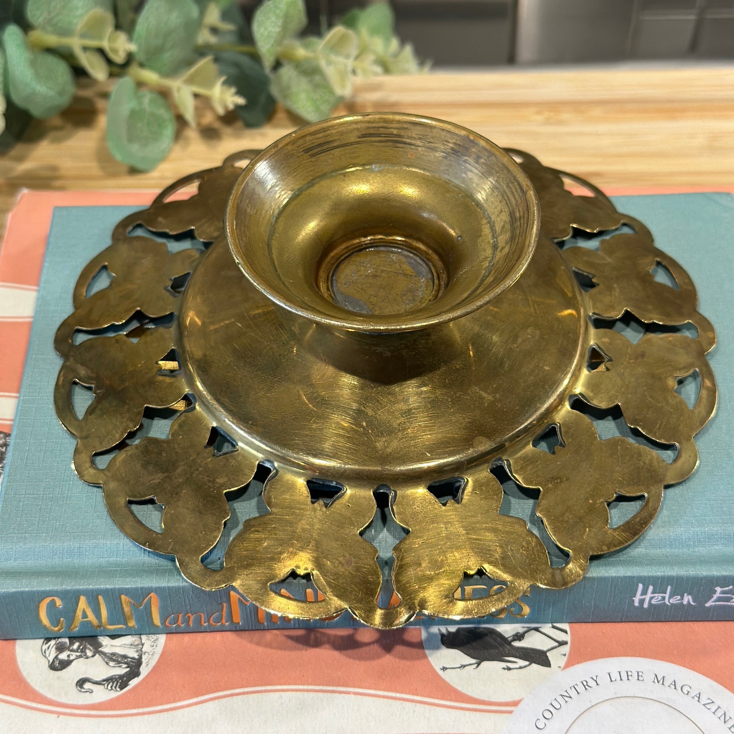 Vintage Brass Butterfly Dish - Charming Trinket or Coin Holder