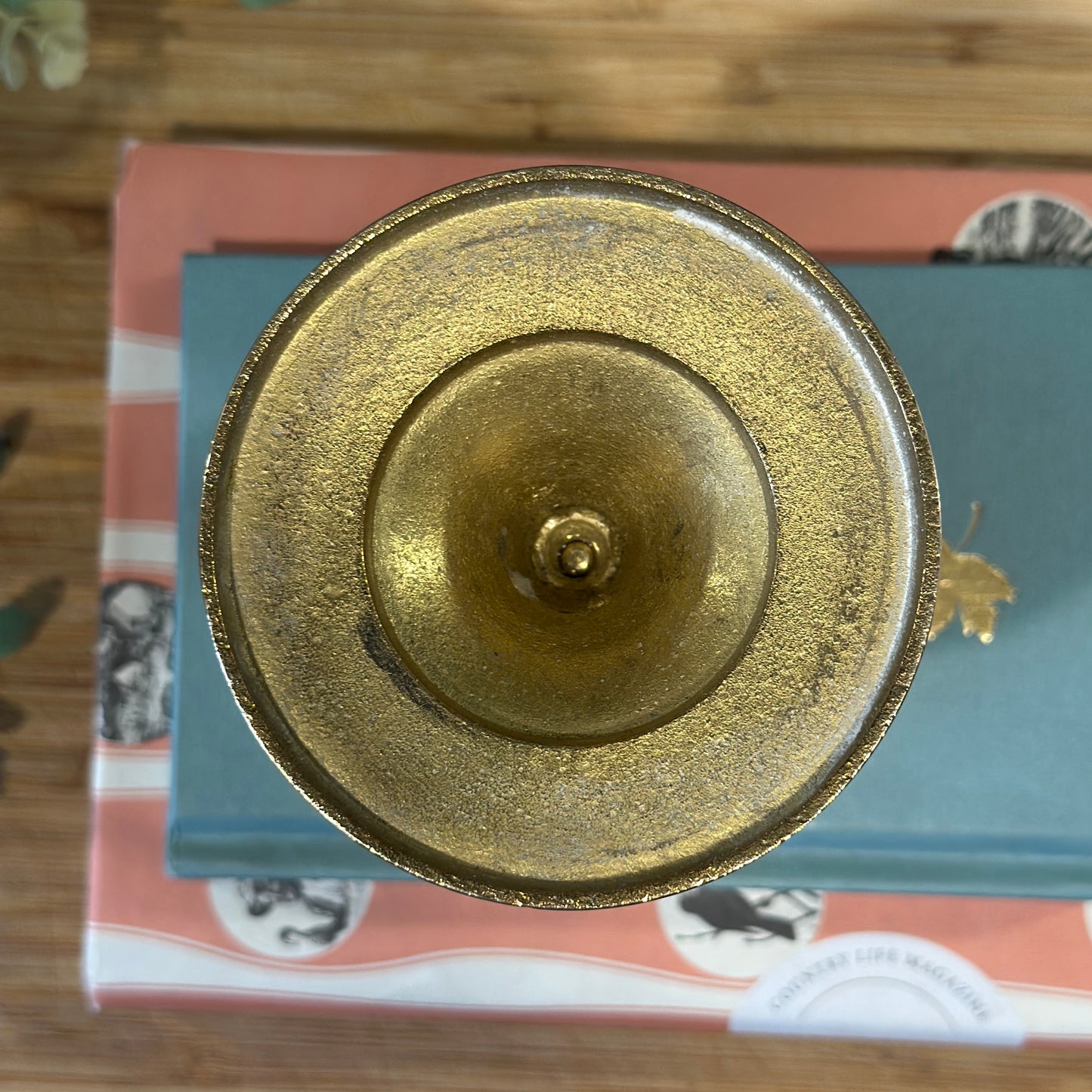 Vintage Brass Goblet - Unique Perforated Design