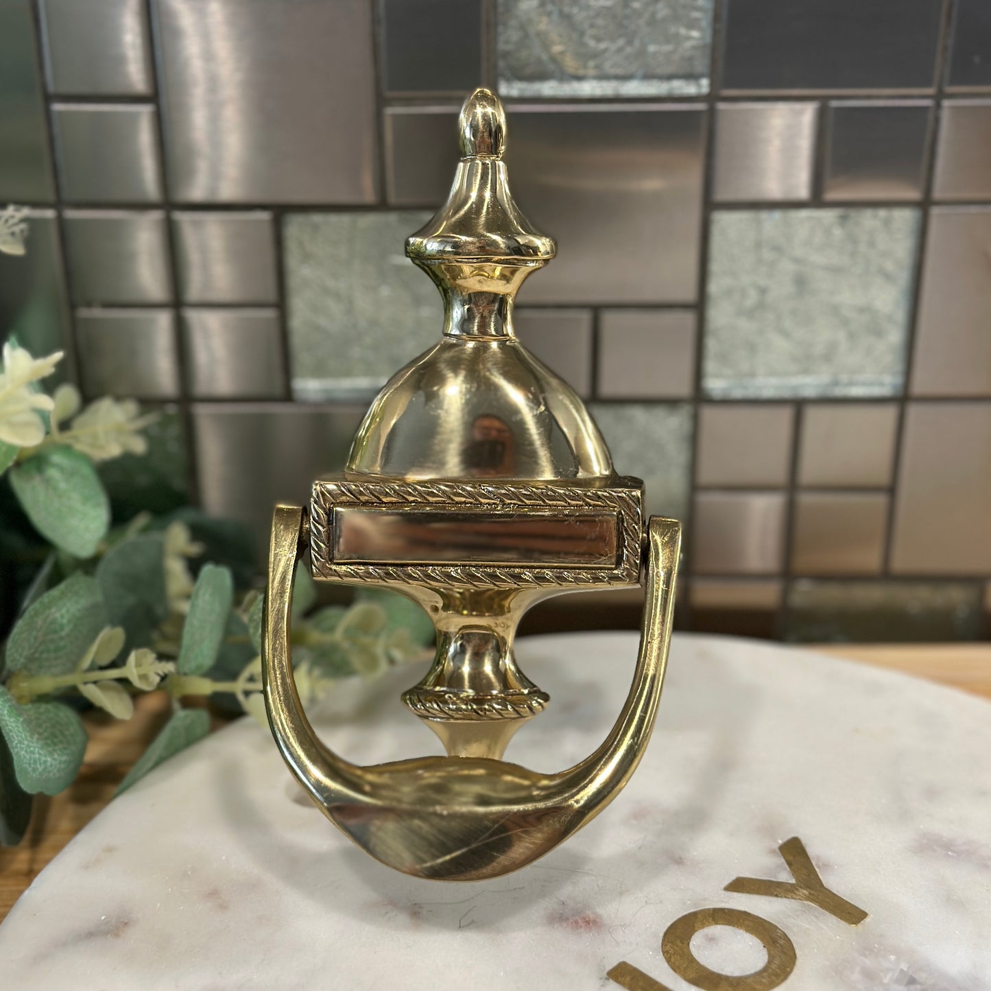 Vintage Brass Door Knocker - Classic Elegance for Your Home