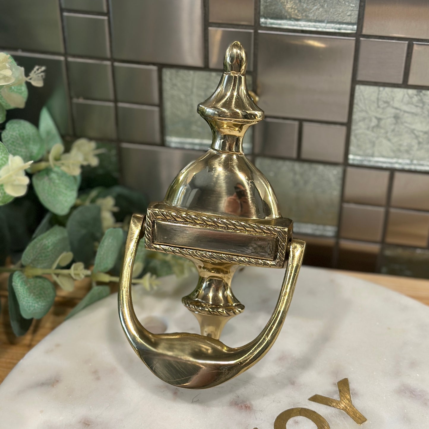 Vintage Brass Door Knocker - Classic Elegance for Your Home