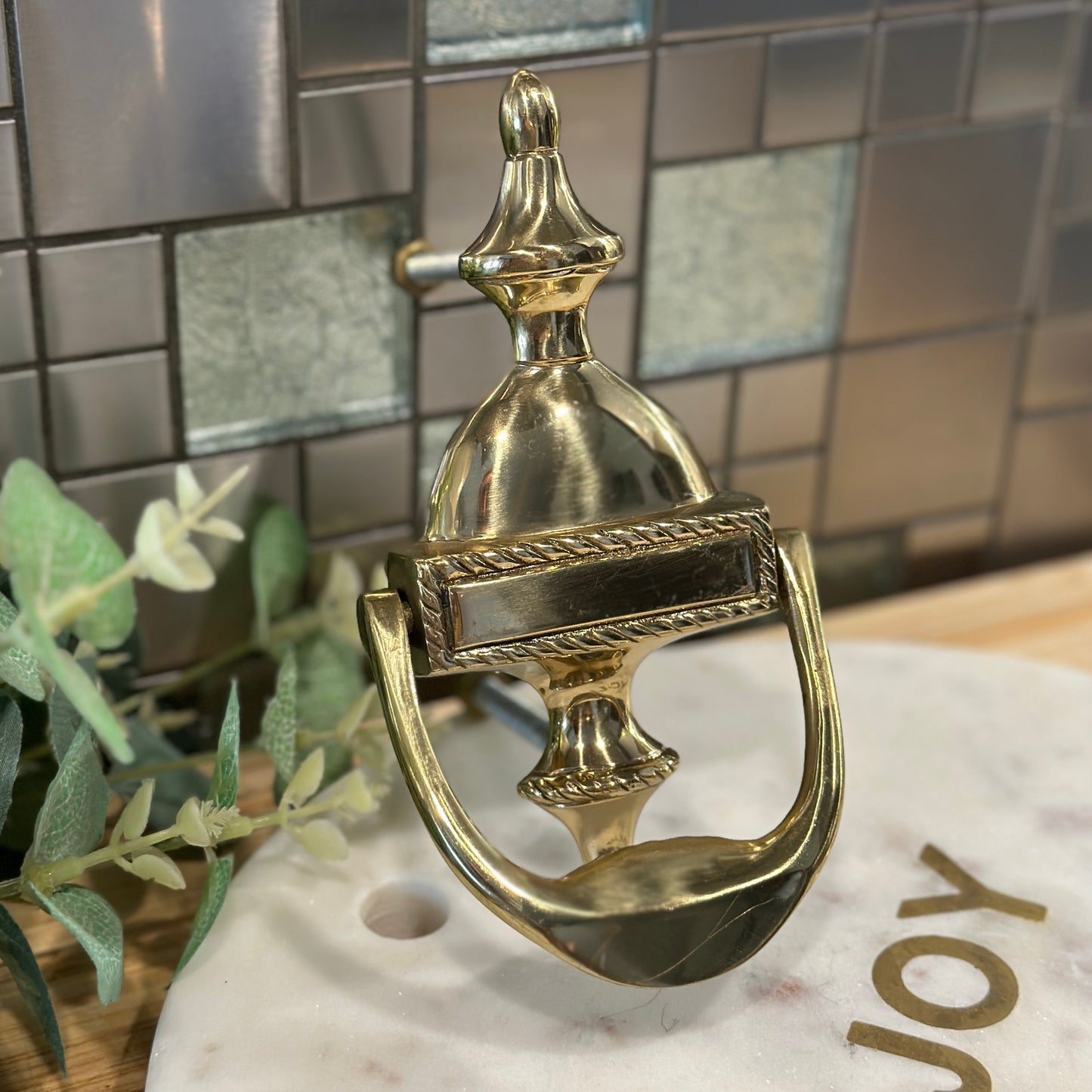 Vintage Brass Door Knocker - Classic Elegance for Your Home