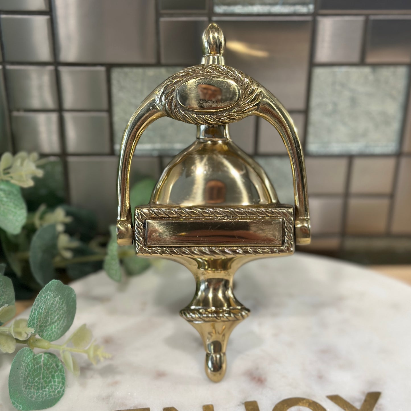 Vintage Brass Door Knocker - Classic Elegance for Your Home