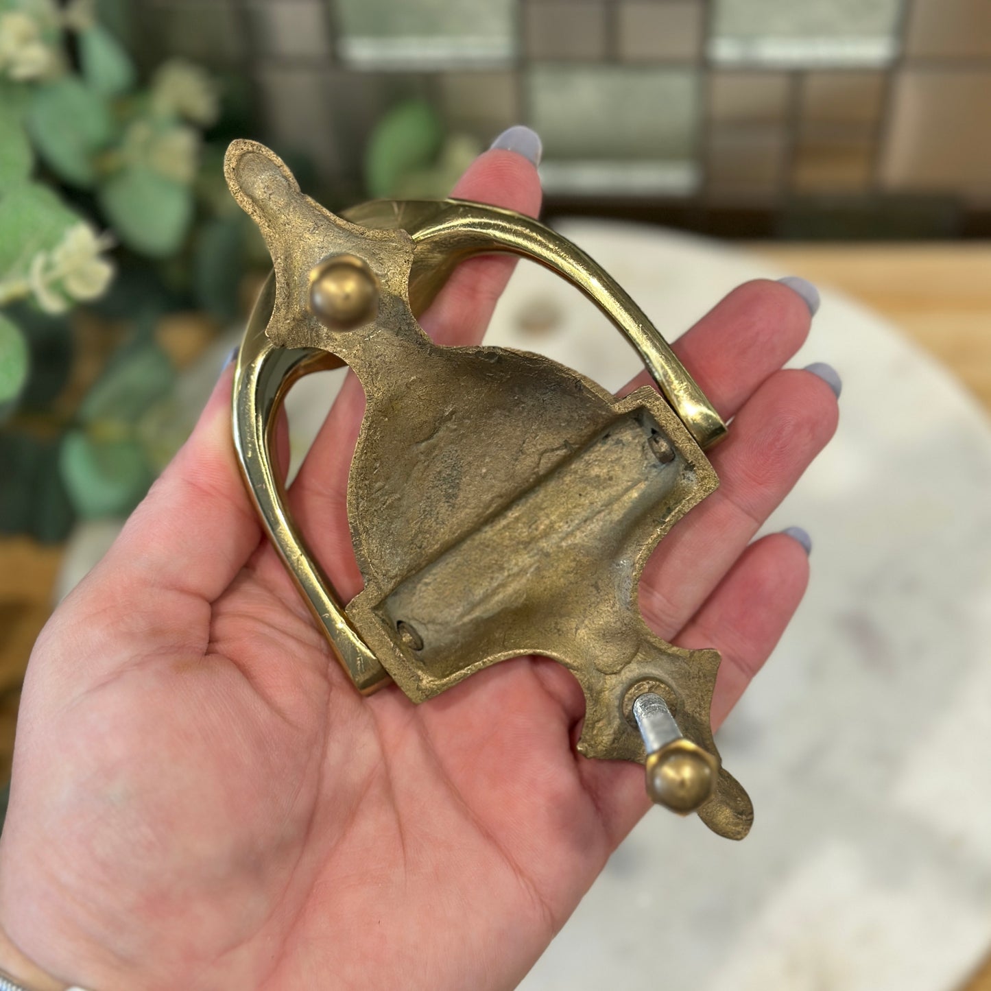 Vintage Brass Door Knocker - Classic Elegance for Your Home