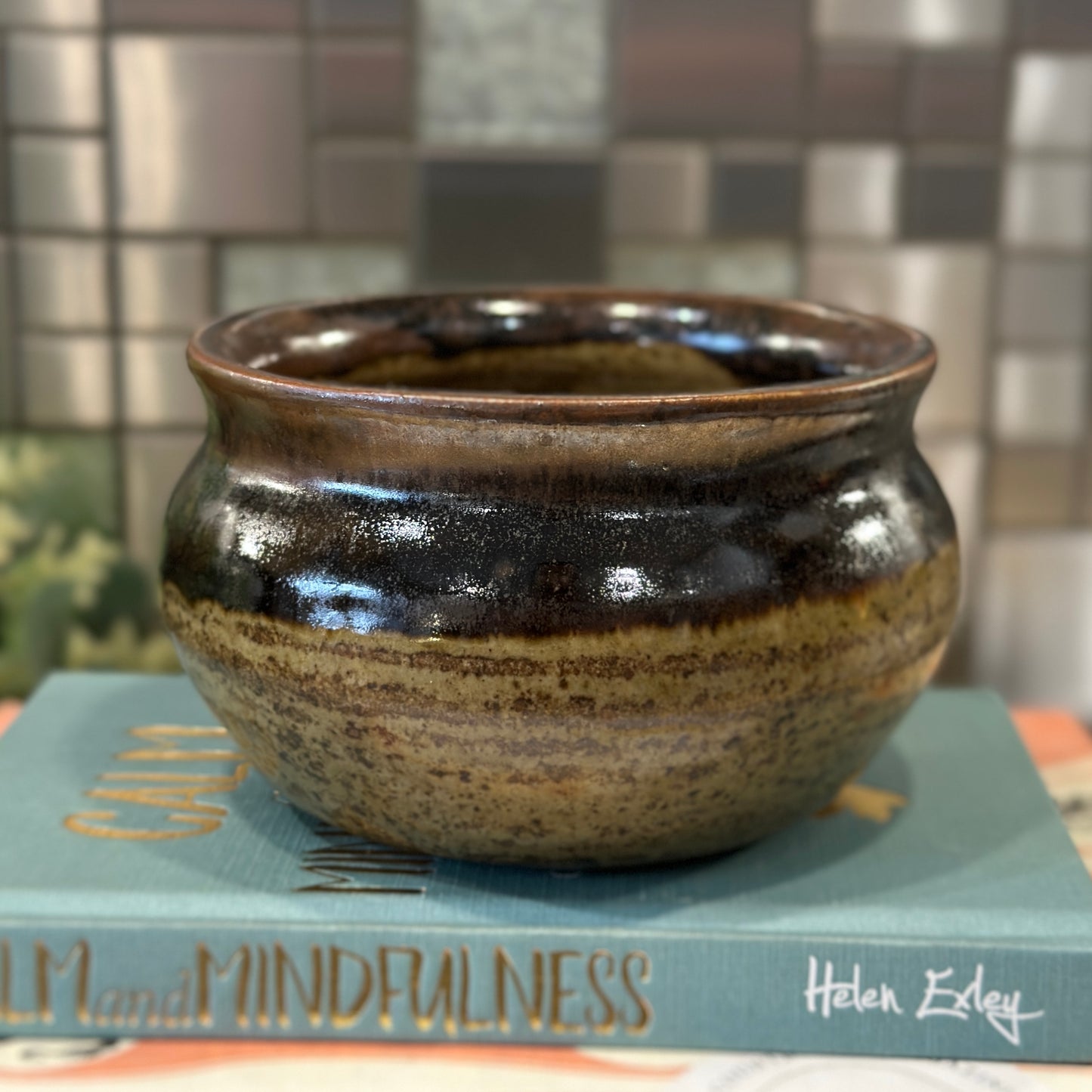 Vintage Studio Pottery Bowl - Richly Glazed Earthenware