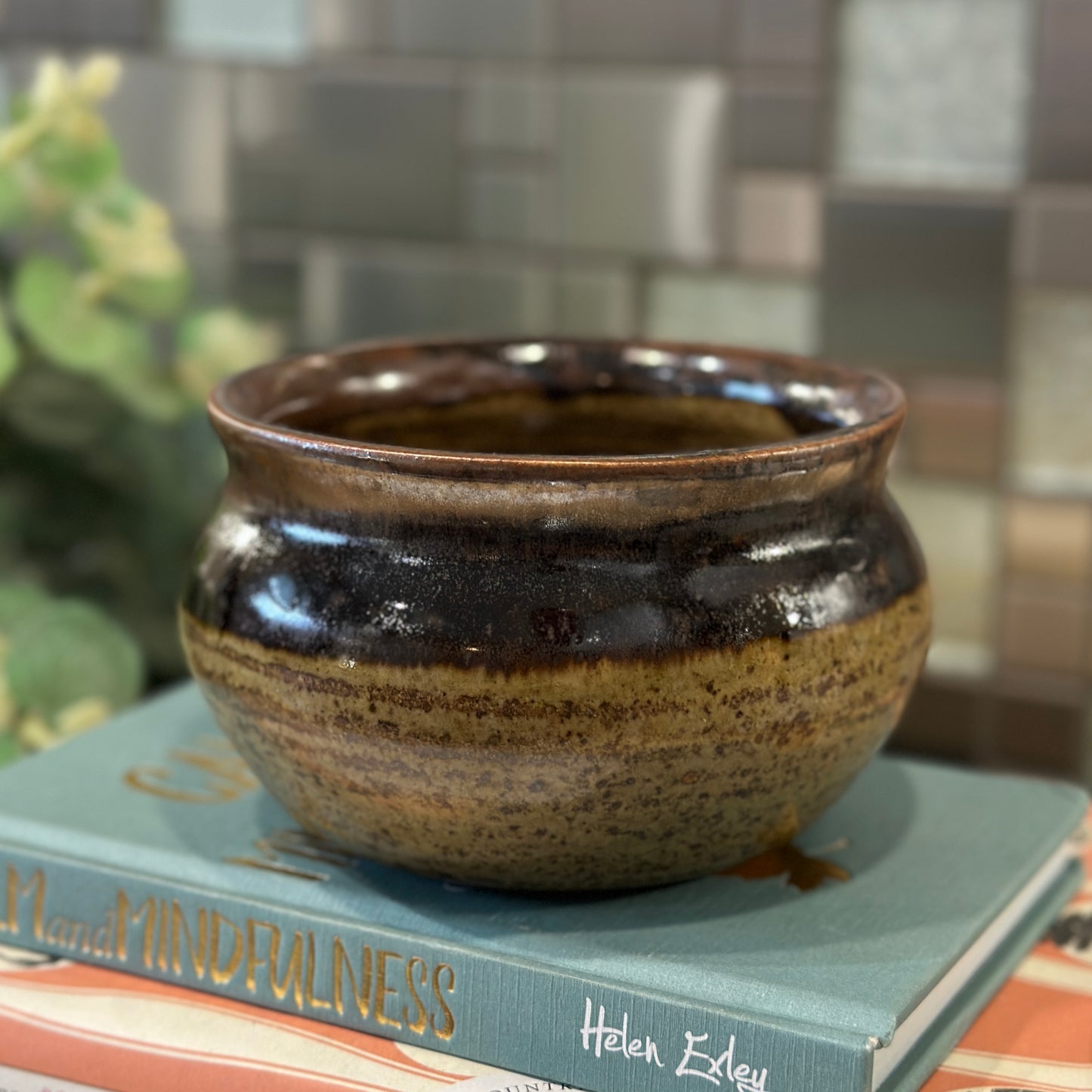 Vintage Studio Pottery Bowl - Richly Glazed Earthenware