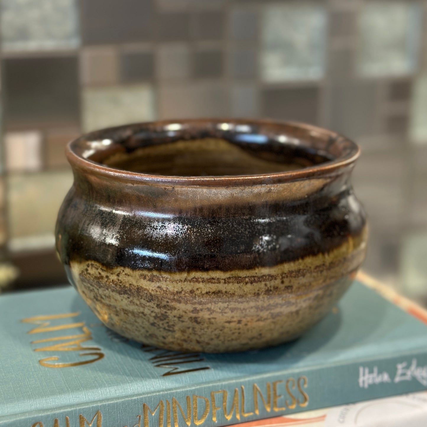 Vintage Studio Pottery Bowl - Richly Glazed Earthenware