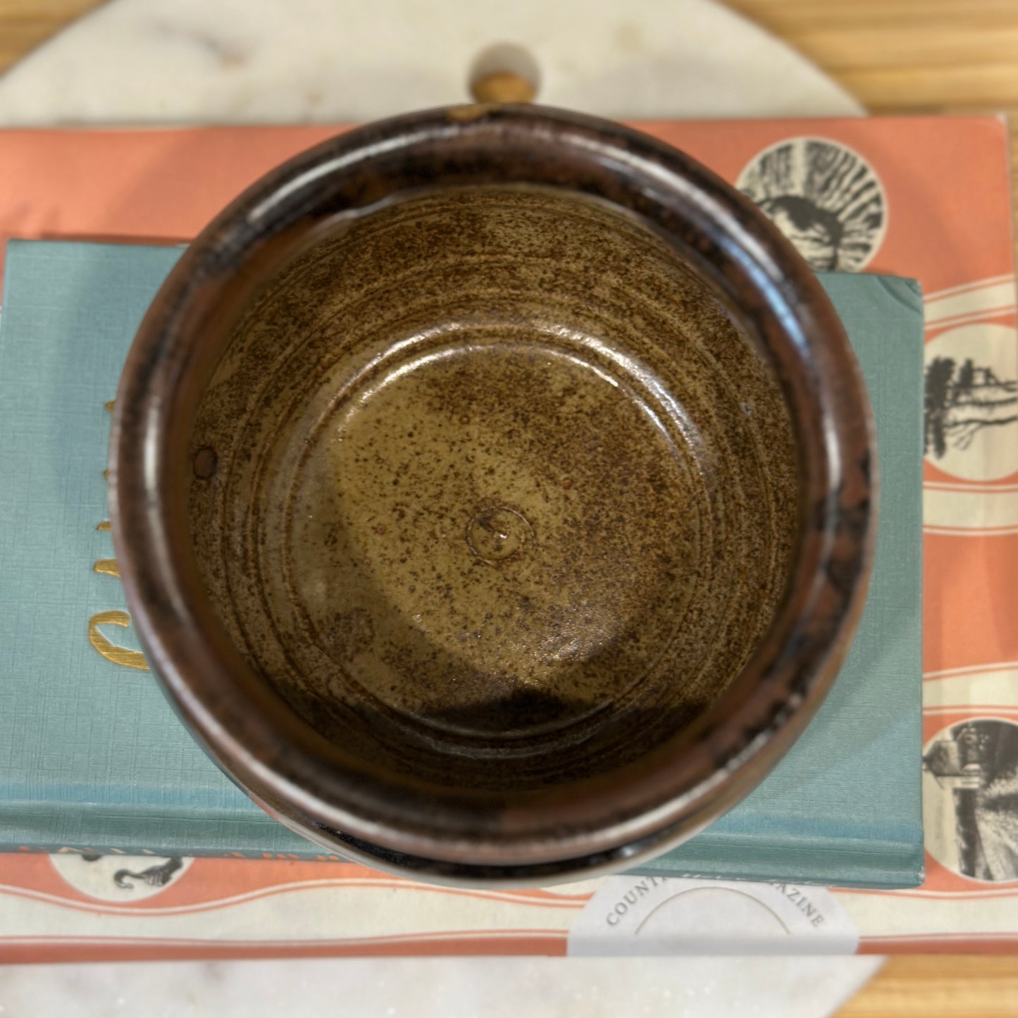 Vintage Studio Pottery Bowl - Richly Glazed Earthenware