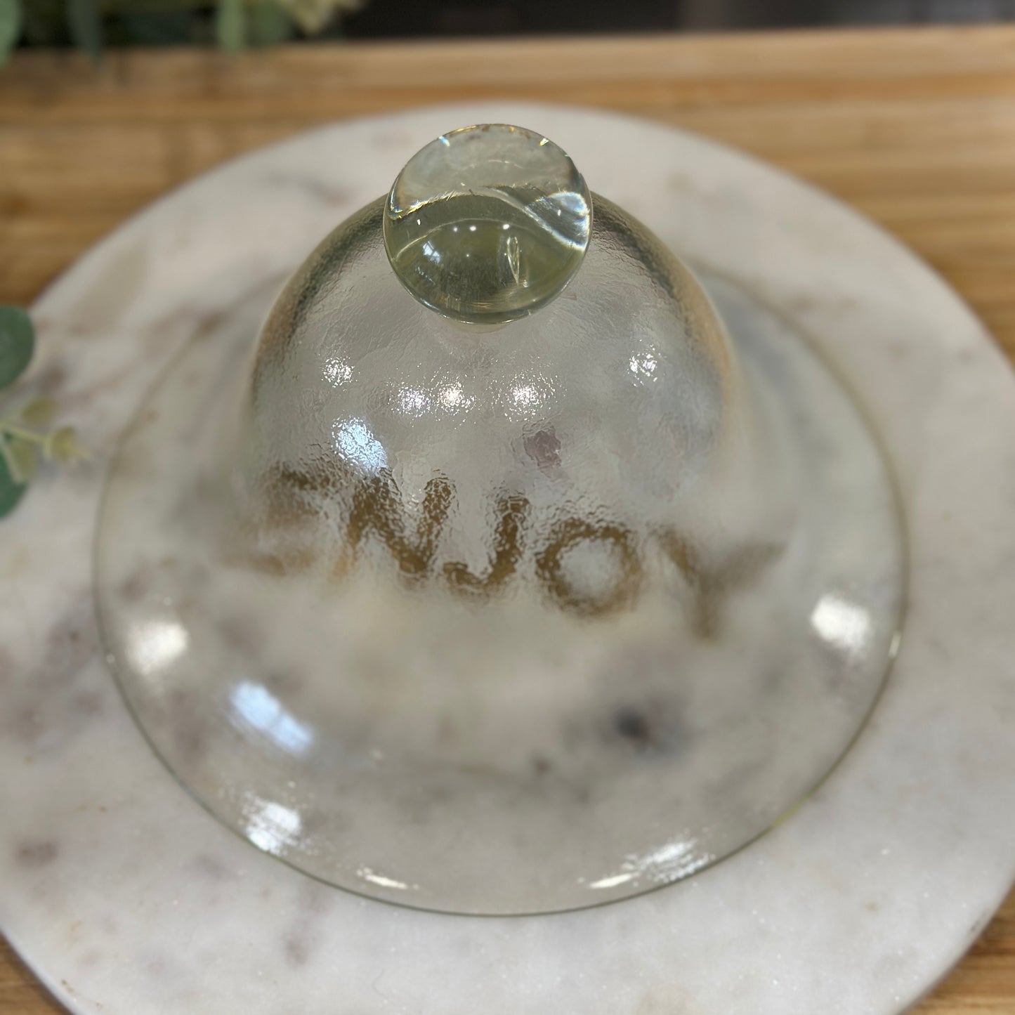 Vintage Glass Cloche with Ball Finial - Versatile Bell Jar