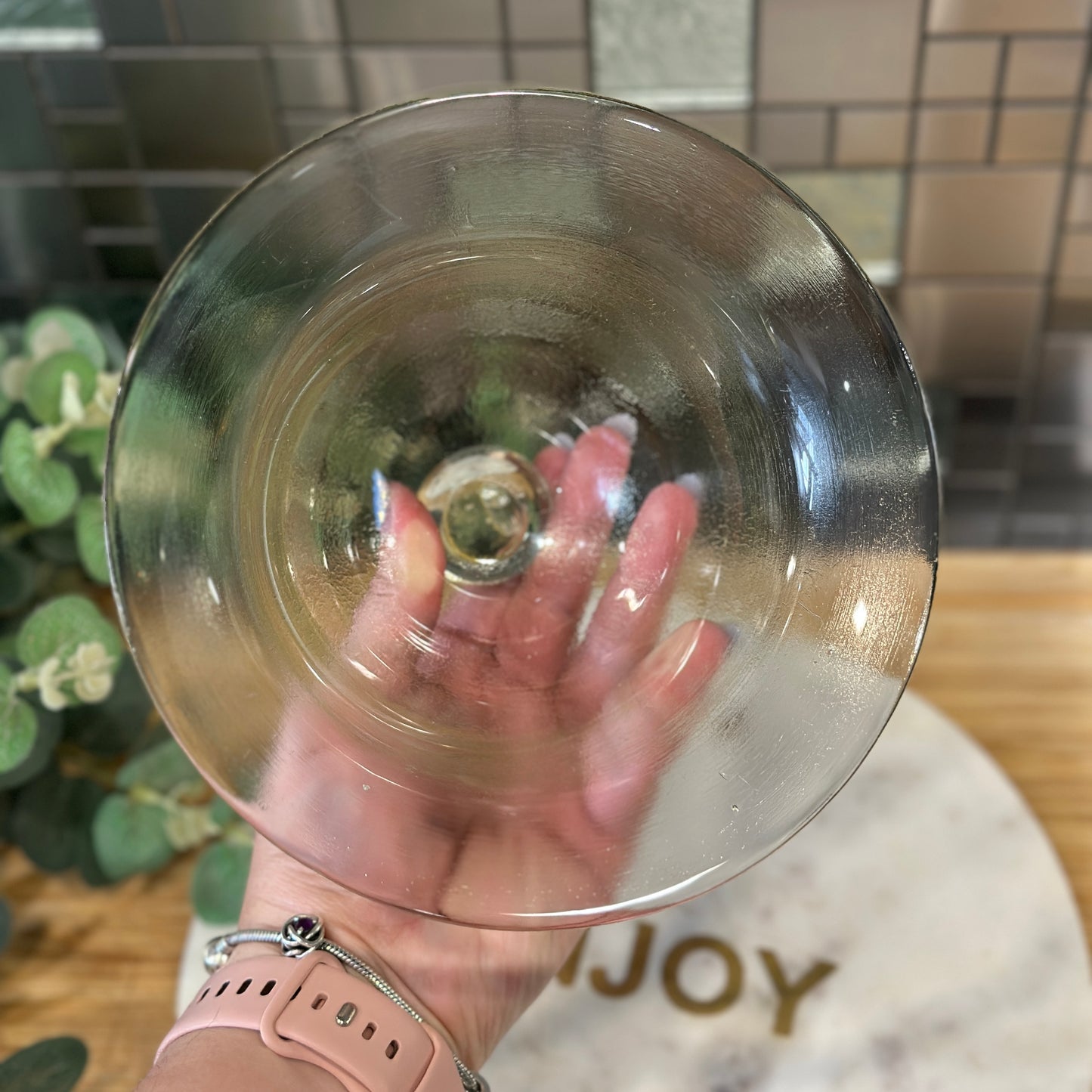 Vintage Glass Cloche with Ball Finial - Versatile Bell Jar