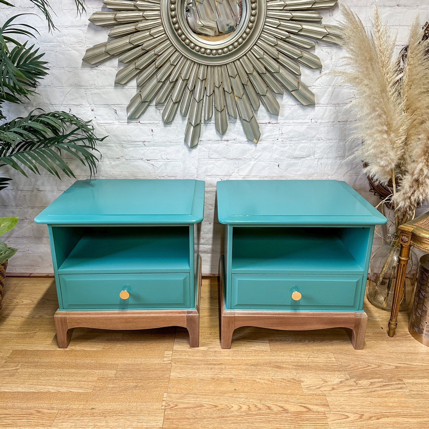 Pair of Stag Minstrel Bedside Tables, Bedside Drawers, Cabinets, Nightstands