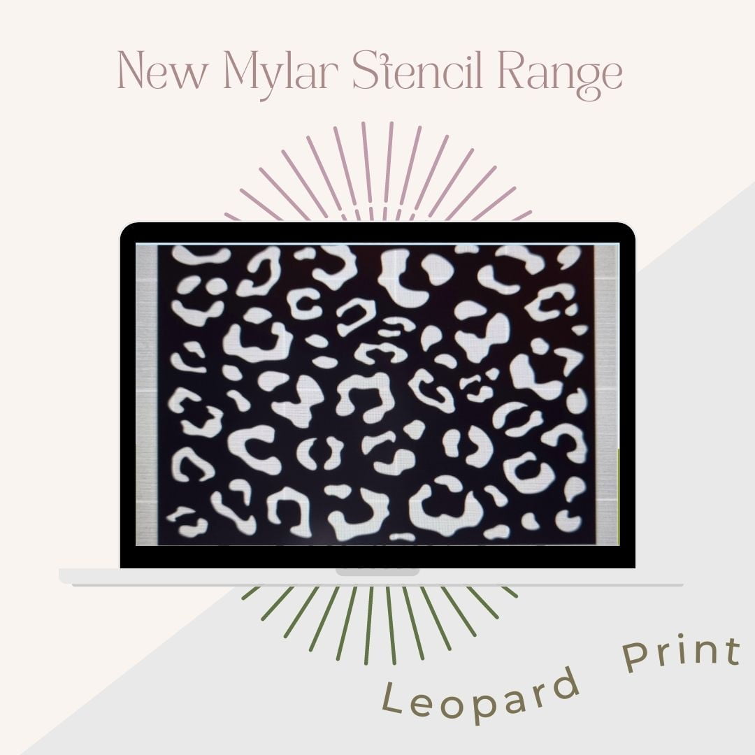 Mylar Stencils | Leopard Print | A4 | It’s So Chic Furniture Art